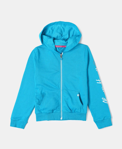 Super Combed Cotton French Terry Graphic Printed Hoodie Jacket - Sky Dive-1