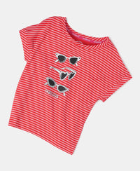 Super Combed Cotton Printed Short Sleeve T-Shirt - Rio Red Printed-5