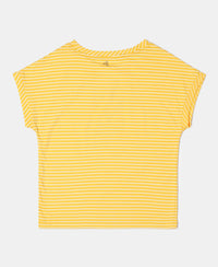 Super Combed Cotton Printed Short Sleeve T-Shirt - Spectra Yellow-2