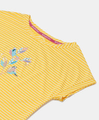 Super Combed Cotton Printed Short Sleeve T-Shirt - Spectra Yellow-3
