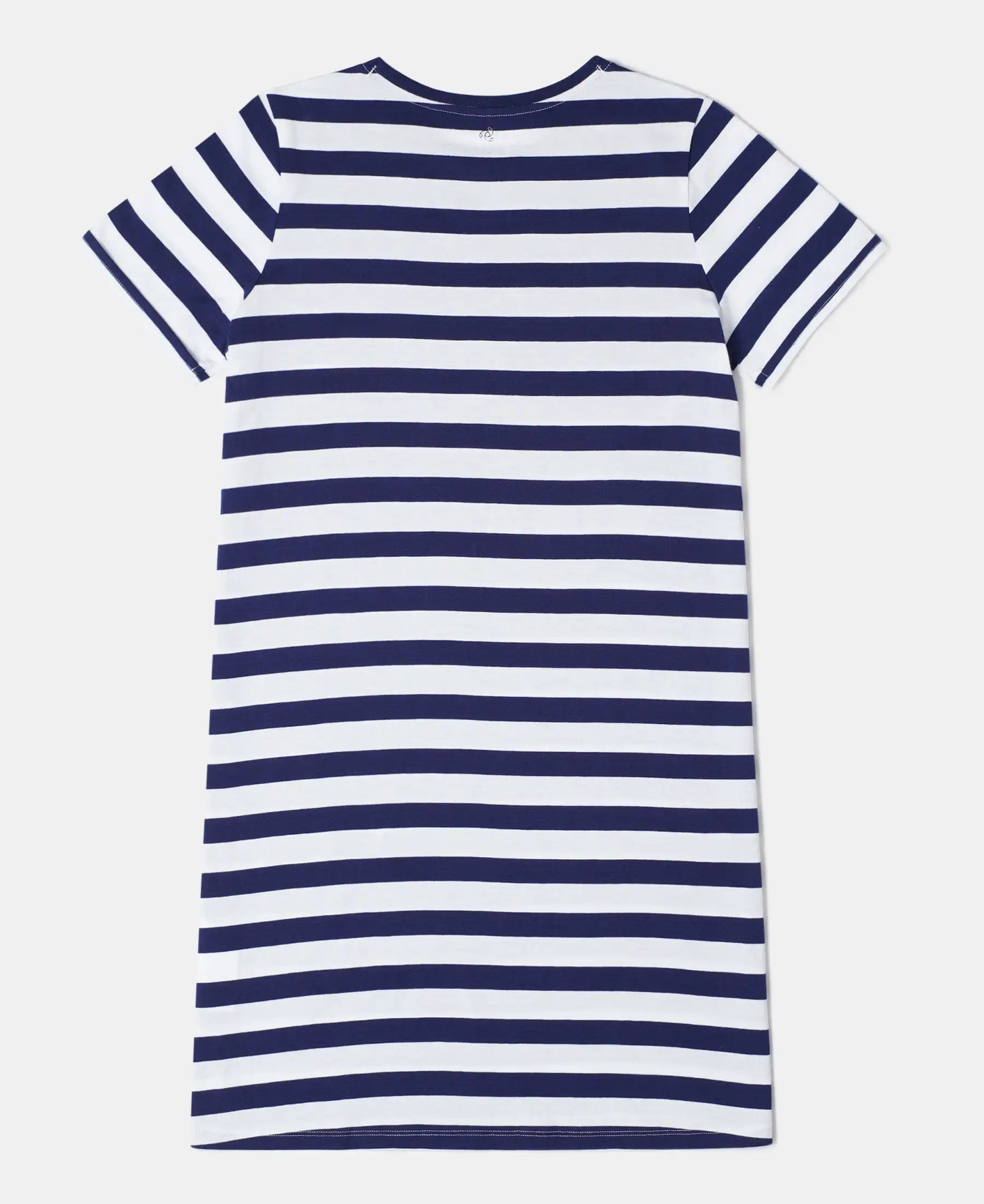Super Combed Cotton Striped Dress - Imperial Blue-2