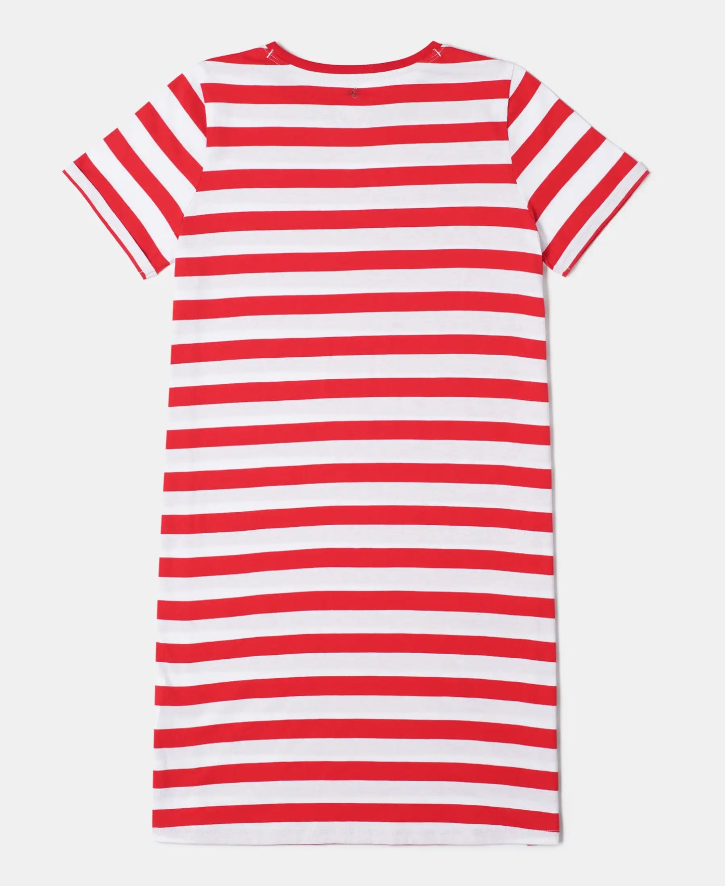 Super Combed Cotton Striped Dress - Rio Red-2