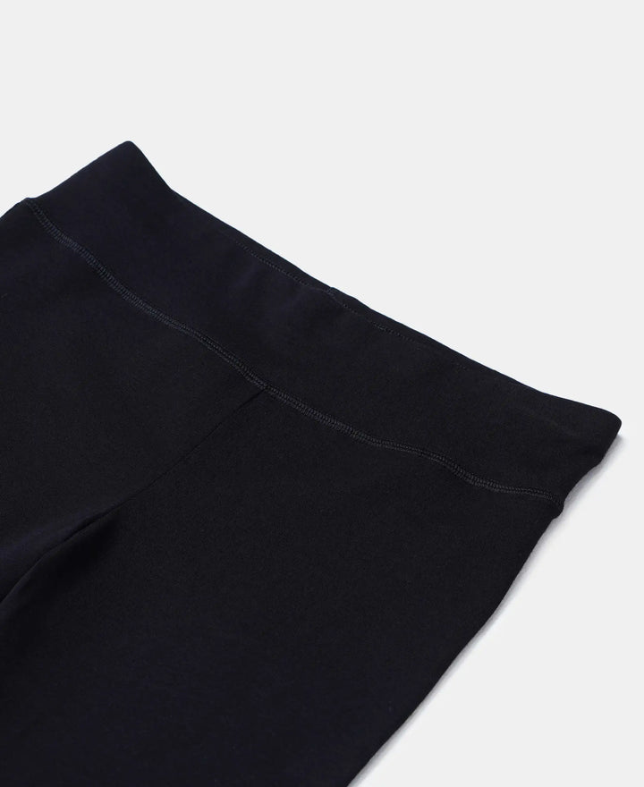 Super Combed Cotton Elastane Solid Cycling Shorts - Black-3