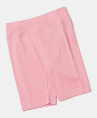 Super Combed Cotton Elastane Solid Cycling Shorts - Flamingo Pink-5
