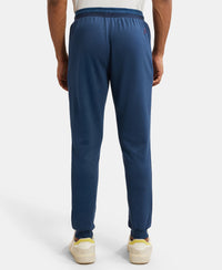 Super Combed Cotton Rich Pique Slim Fit Jogger with Zipper Pockets - Insignia Blue-3