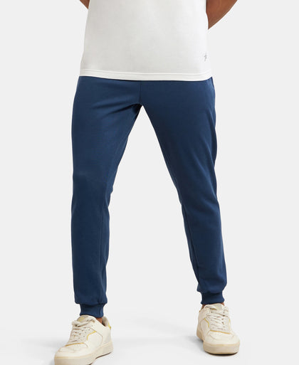 Super Combed Cotton Rich Pique Slim Fit Jogger with Zipper Pockets - Insignia Blue-5