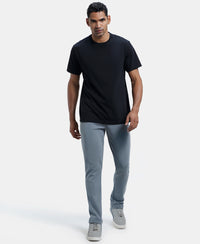 Super Combed Cotton Rich Pique Slim Fit Trackpant with Side Zipper Pockets - Performance Grey-4