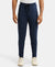 Super Combed Cotton Rich Slim Fit Jogger with Zipper Pockets - Navy-1