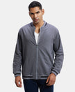 Super Combed Cotton Rich Fleece Jacket With StayWarm Technology - Performance Grey / Charcoal Melange-1