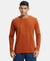 Super Combed Cotton Rich Solid Round Neck Full Sleeve T-Shirt - Ginger Bread-1