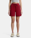 Super Combed Cotton Rich Regular Fit Shorts with Side Pockets - Biking Red-1