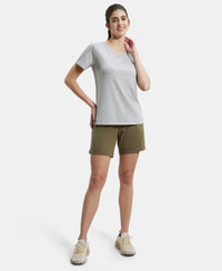 Super Combed Cotton Rich Regular Fit Shorts with Side Pockets - Burnt Olive-6
