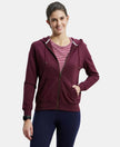 Super Combed Cotton French Terry Fabric Hoodie Jacket with Side Pockets - Wine Tasting-1