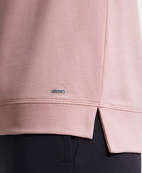 Super Combed Cotton Rich French Terry Fabric Solid Sweatshirt with Raglan Sleeve Styling - Blush-8
