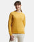 Super Combed Cotton Rich French Terry Fabric Solid Sweatshirt with Raglan Sleeve Styling - Honey Gold-1