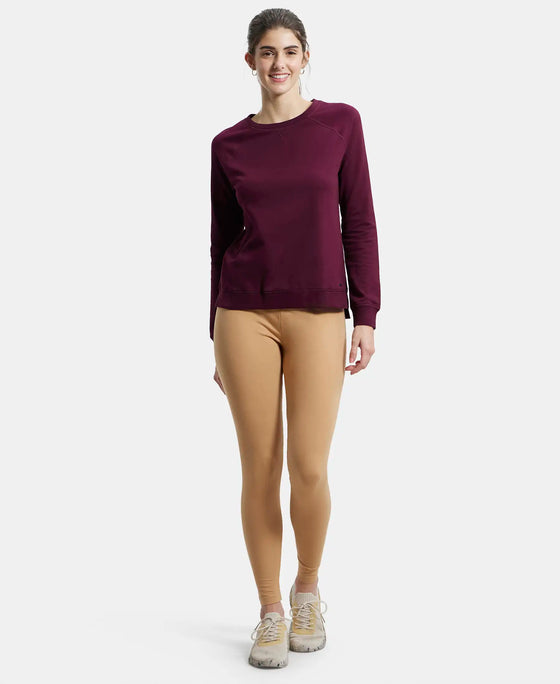 Super Combed Cotton Elastane Leggings with Ultrasoft Waistband - Tan-4