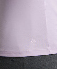 Super Combed Cotton Rich Fabric Relaxed Fit V-Neck Half Sleeve T-Shirt - Orchid Bloom-7