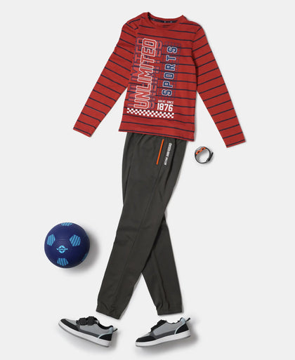 Super Combed Cotton Graphic Printed Full Sleeve T-Shirt - Cinnabar Assorted Prints-4