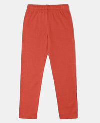 Super Combed Cotton Rich Graphic Printed Trackpants - Cinnabar-2