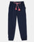 Super Combed Cotton Elastane Slim Fit Joggers - Navy-1