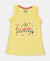 Super Combed Cotton Graphic Printed Tank Top - Yellow Cream-1