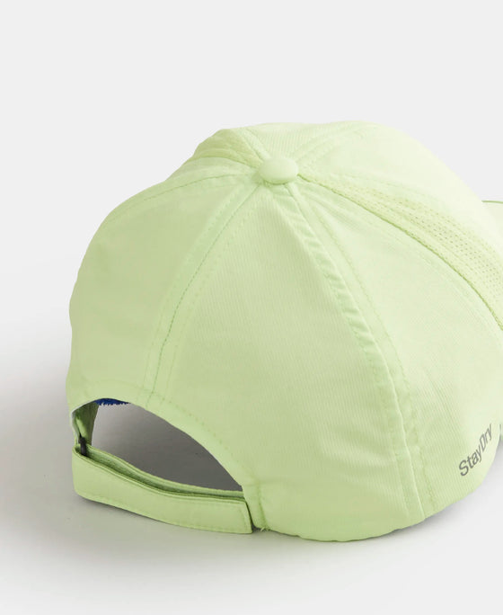 Polyester Solid Cap with Adjustable Back Closure and StayDry Technology - Green Glow-3