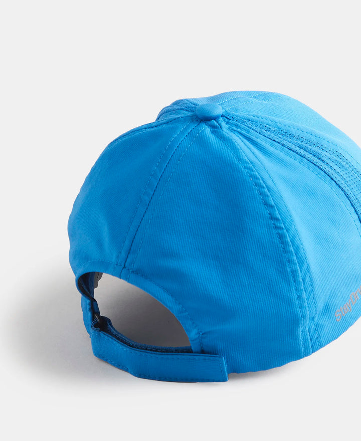 Polyester Solid Cap with Adjustable Back Closure and StayDry Technology - Move Blue-3