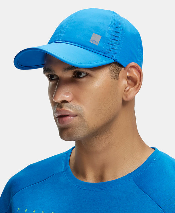 Polyester Solid Cap with Adjustable Back Closure and StayDry Technology - Move Blue-4