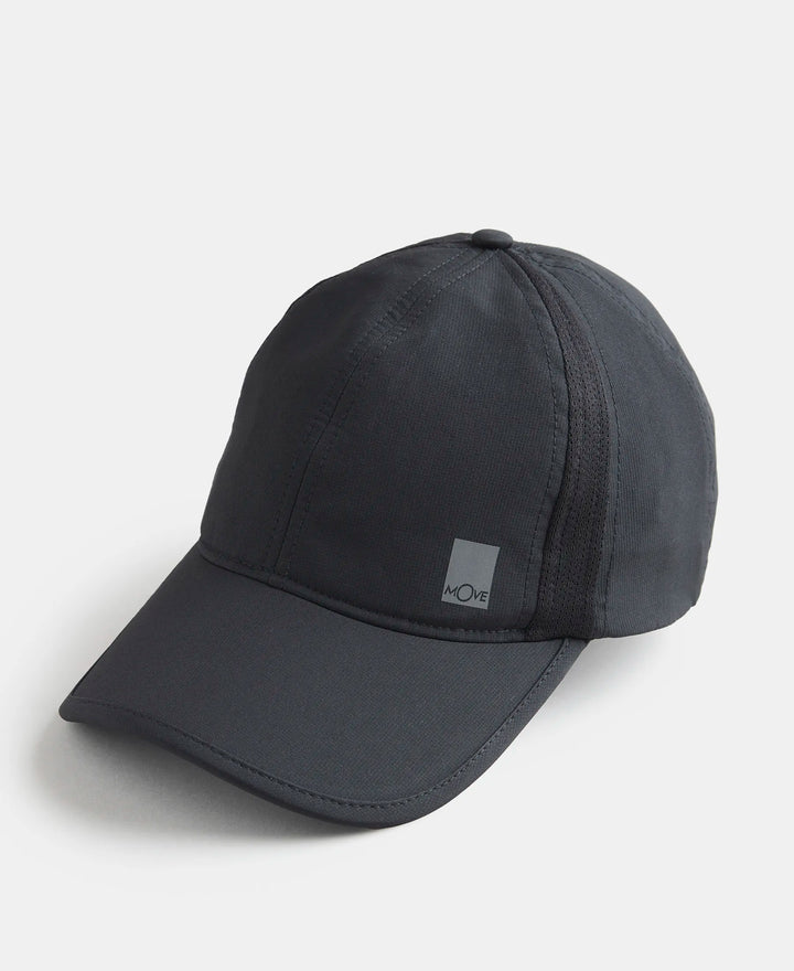 Polyester Solid Cap with Adjustable Back Closure and StayDry Technology - Black-2