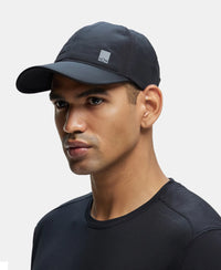 Polyester Solid Cap with Adjustable Back Closure and StayDry Technology - Black-4