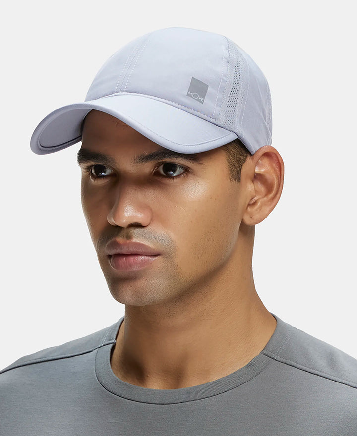 Polyester Solid Cap with Adjustable Back Closure and StayDry Technology - Light Grey-4