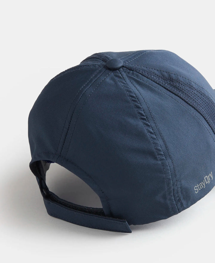 Polyester Solid Cap with Adjustable Back Closure and StayDry Technology - Navy-3