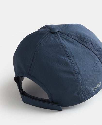 Polyester Solid Cap with Adjustable Back Closure and StayDry Technology - Navy-3