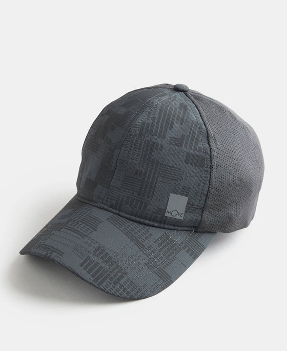 Polyester Printed Cap with Adjustable Back Closure and StayDry Technology - Graphite-2