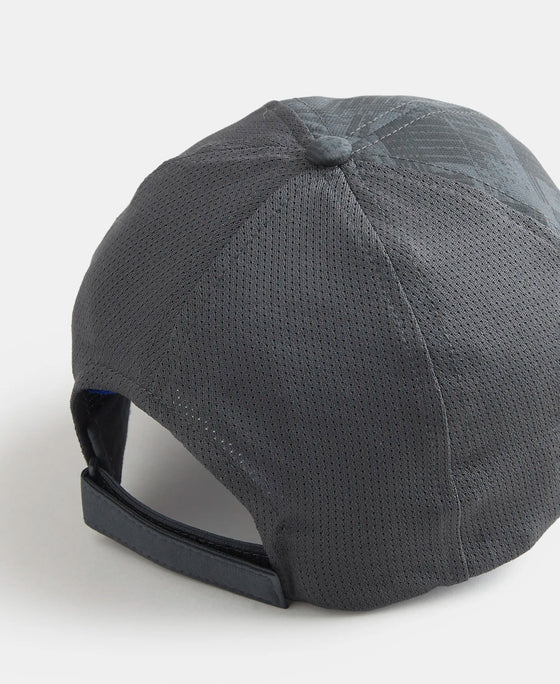 Polyester Printed Cap with Adjustable Back Closure and StayDry Technology - Graphite-3