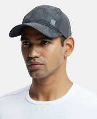 Polyester Printed Cap with Adjustable Back Closure and StayDry Technology - Graphite-4