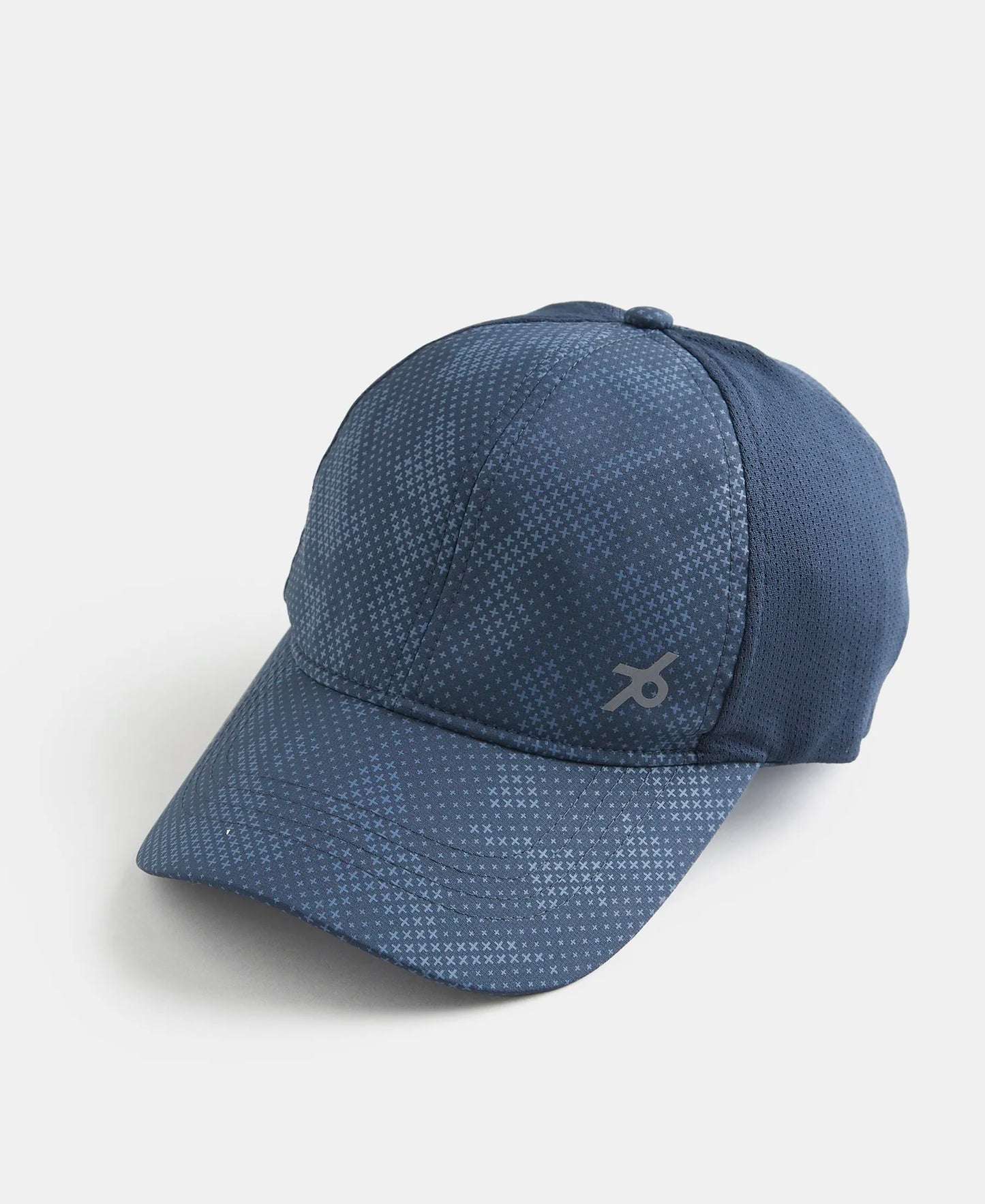 Polyester Printed Cap with Adjustable Back Closure and StayDry Technology - Navy-2