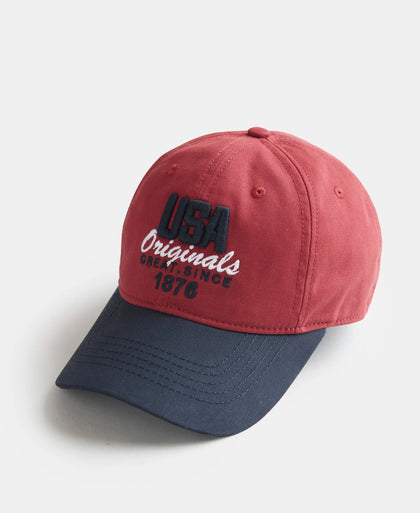 Super Combed Cotton Solid Cap with Adjustable Back Closure - Maroon-2