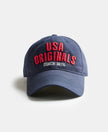 Super Combed Cotton Solid Cap with Adjustable Back Closure - Navy-1