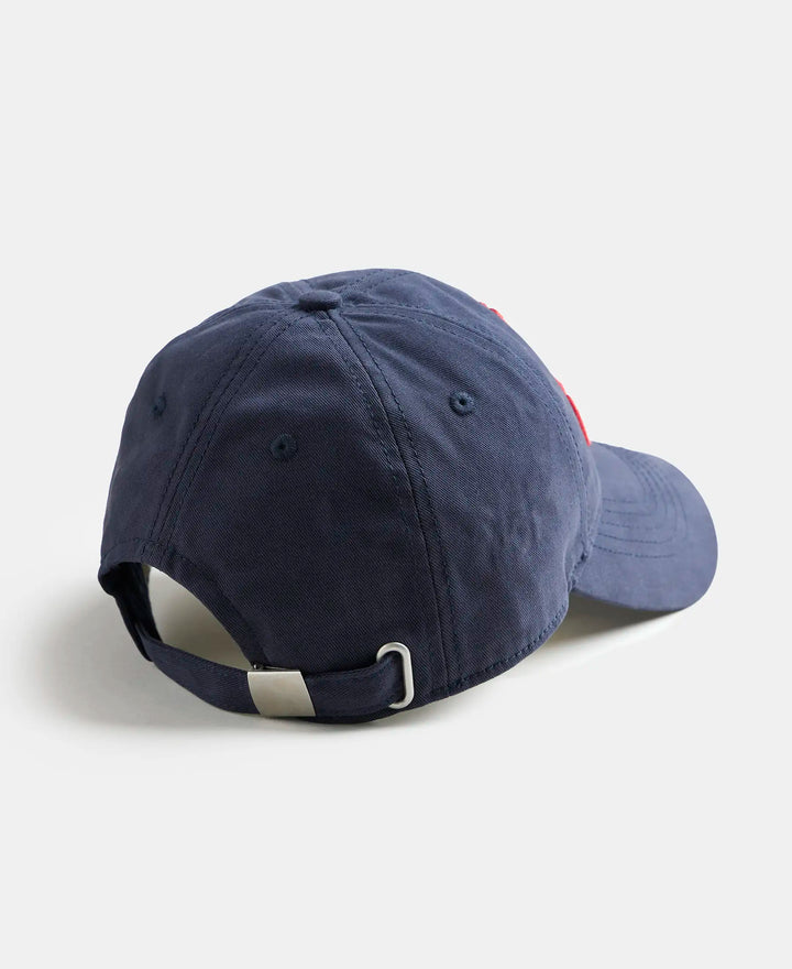 Super Combed Cotton Solid Cap with Adjustable Back Closure - Navy-3