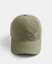Super Combed Cotton Solid Cap with Adjustable Back Closure - Olive-1