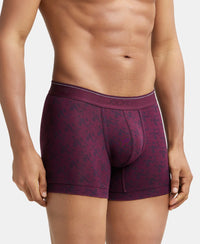 Super Combed Cotton Elastane Printed Trunk with StayFresh Treatment - Assorted-2