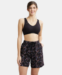 Wirefree Padded Super Combed Cotton Elastane Full Coverage Sleep Bra with Removable Pads - Black-6