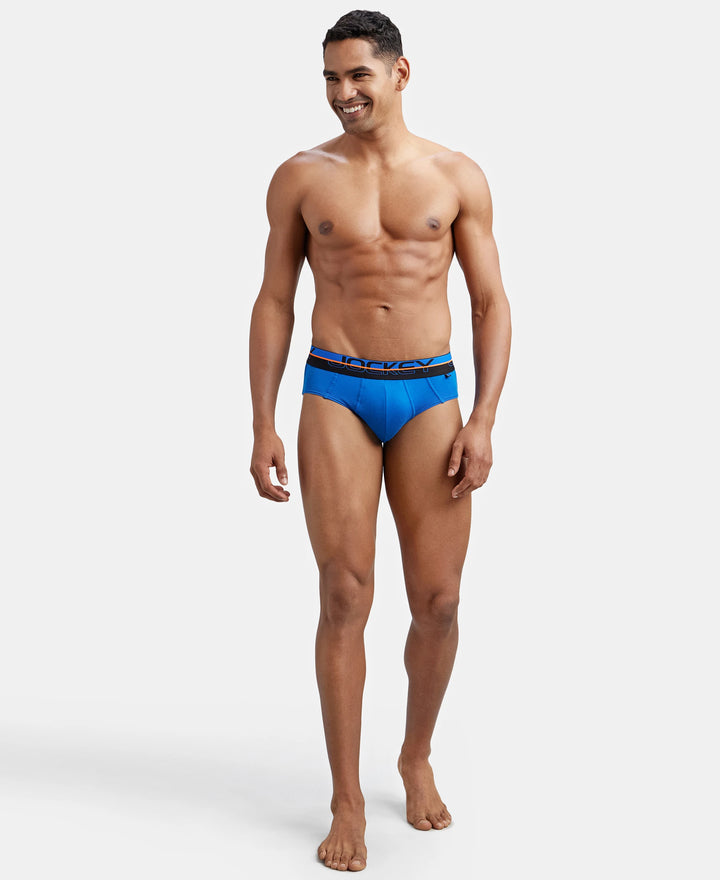 Super Combed Cotton Solid Brief with Ultrasoft Waistband - Rich Royal Blue-6