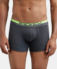 Super Combed Cotton Rib Solid Trunk with Ultrasoft Waistband - Asphalt-1