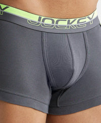 Super Combed Cotton Rib Solid Trunk with Ultrasoft Waistband - Asphalt-11
