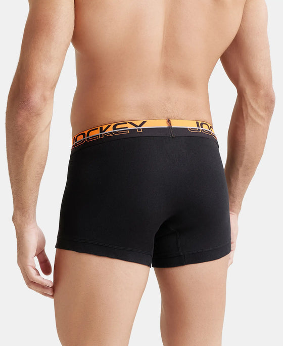 Super Combed Cotton Rib Solid Trunk with Ultrasoft Waistband - Black-3