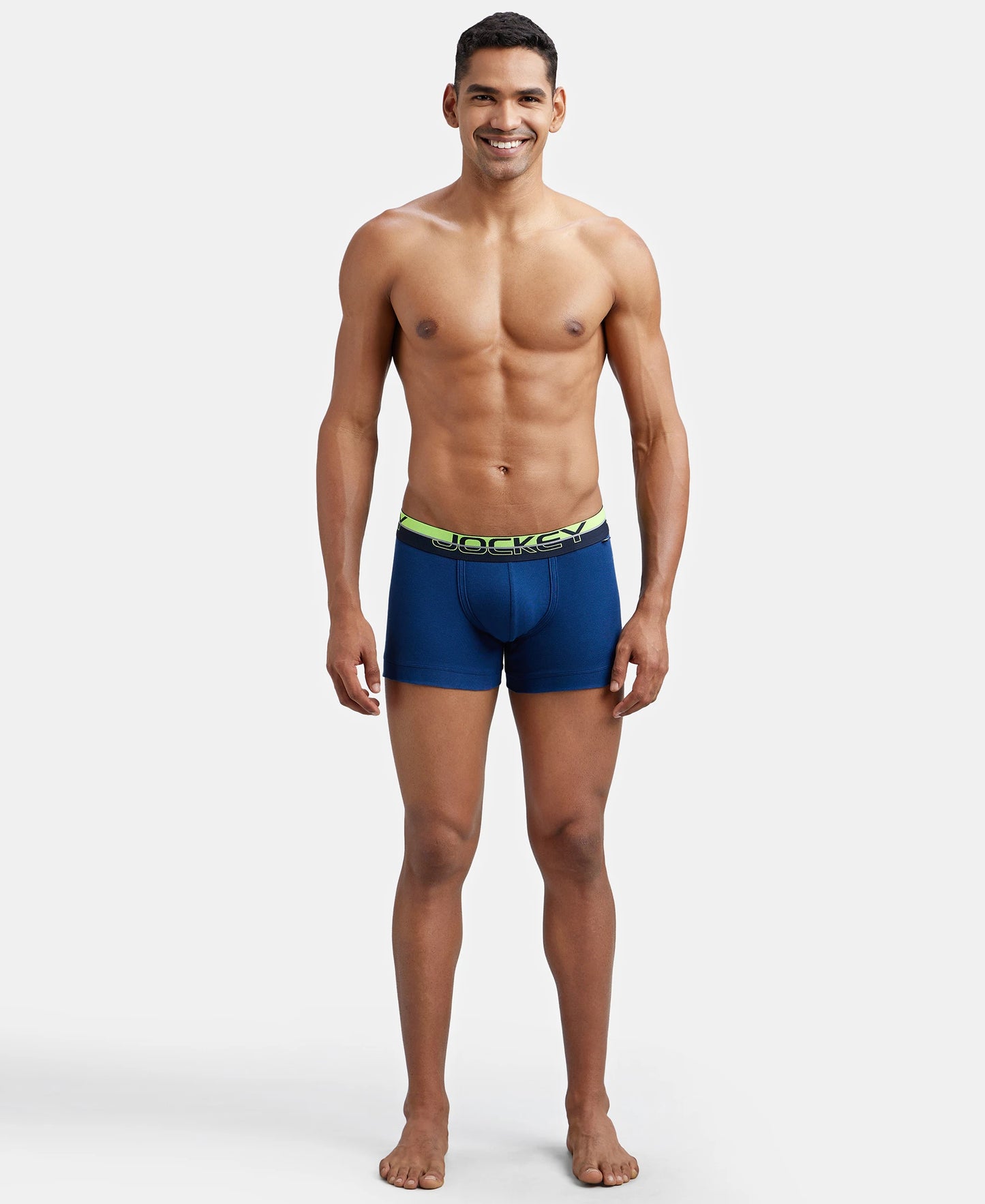 Super Combed Cotton Rib Solid Trunk with Ultrasoft Waistband - Estate Blue-4