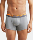 Super Combed Cotton Rib Solid Trunk with Ultrasoft Waistband - Monument-1