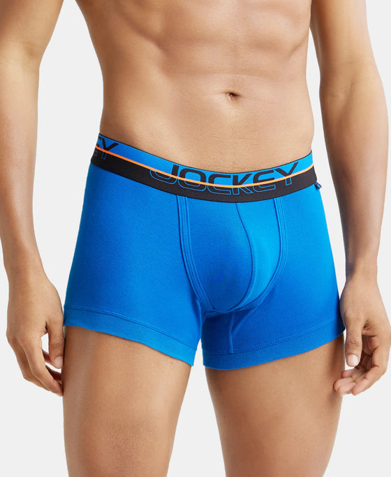 Super Combed Cotton Rib Solid Trunk with Ultrasoft Waistband - Rich Royal Blue-2